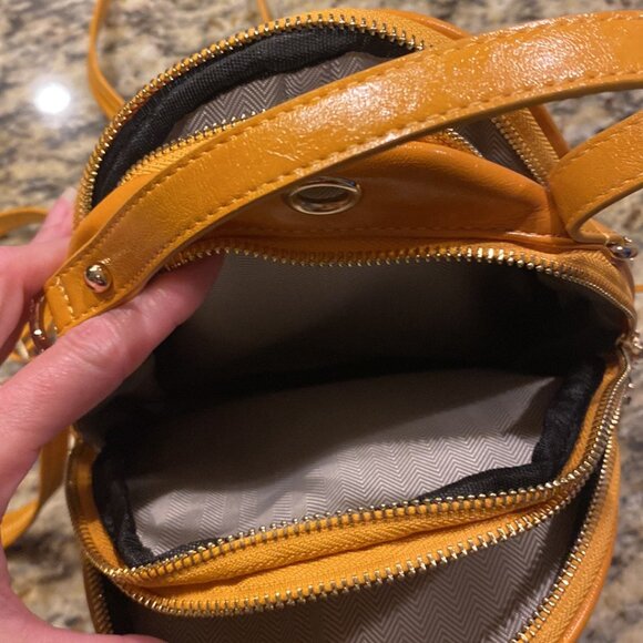 Butterfly Backpack Handbag Yellow Sequin Butterfly mini backpack - Picture 11 of 13